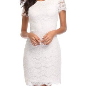 Preston & York White Lace Dress